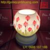Đèn xông tinh dầu gốm sứ vẽ hoa beo nước
