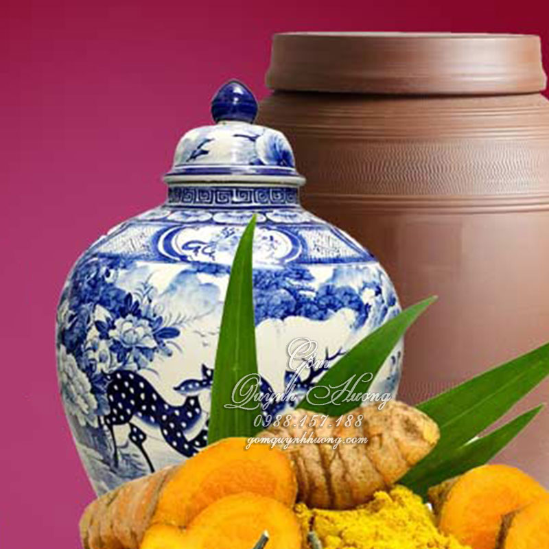 Cách ngâm nghệ gừng với rượu