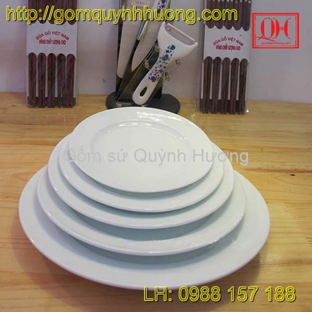 Gốm Quỳnh Hương – Đơn vị cung cấp bát đĩa sứ trắng Bát Tràng chất lượng