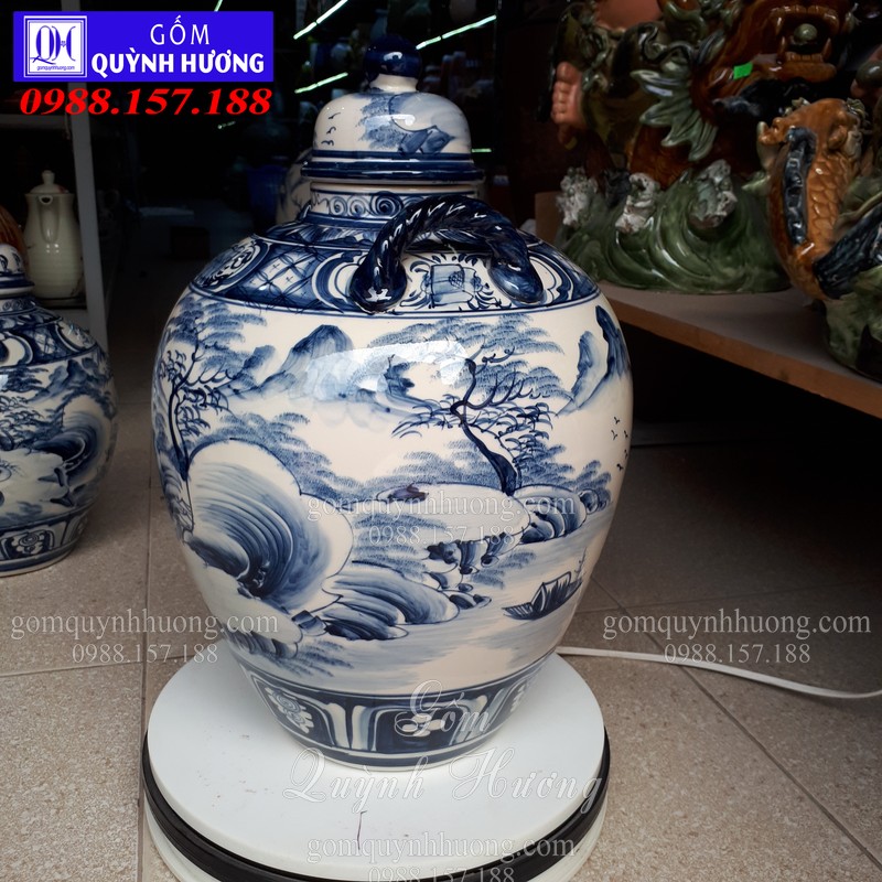 Chum ngâm rượu gốm Quỳnh Hương