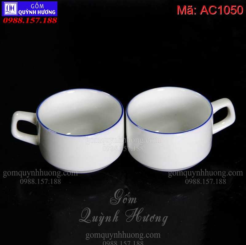 Bộ ấm chén Bát Tràng kiểu đơn giản giá rẻ mã AC1050 – Ảnh 3