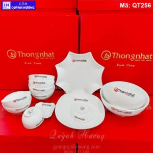 Bộ đồ ăn 13 món in logo quà tặng công ty Thống Nhất mã QT256