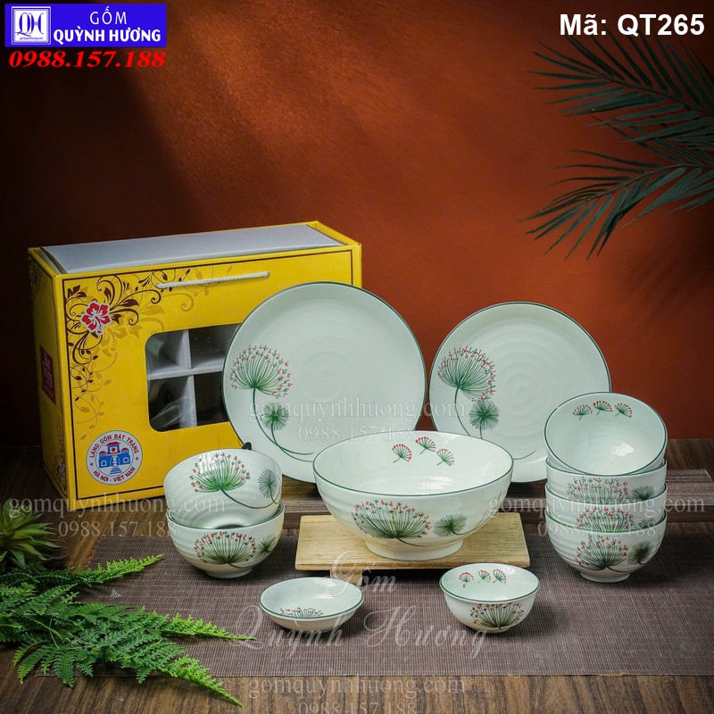 Bộ đồ ăn đẹp làm quà tặng giá rẻ mã QT265 Bộ đồ ăn đẹp làm quà tặng giá rẻ mã QT265