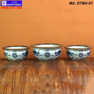 Bát hương vuốt tay kiểu cổ mã DTBH-07
