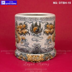 Mẫu Bát Hương đẹp cao cấp của Bát Tràng mã DTBH-15