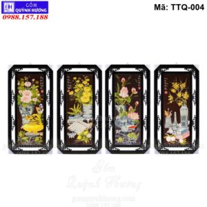 Tranh tứ quý 4 mùa Xuân Hạ Thu Đông mã TTQ-004