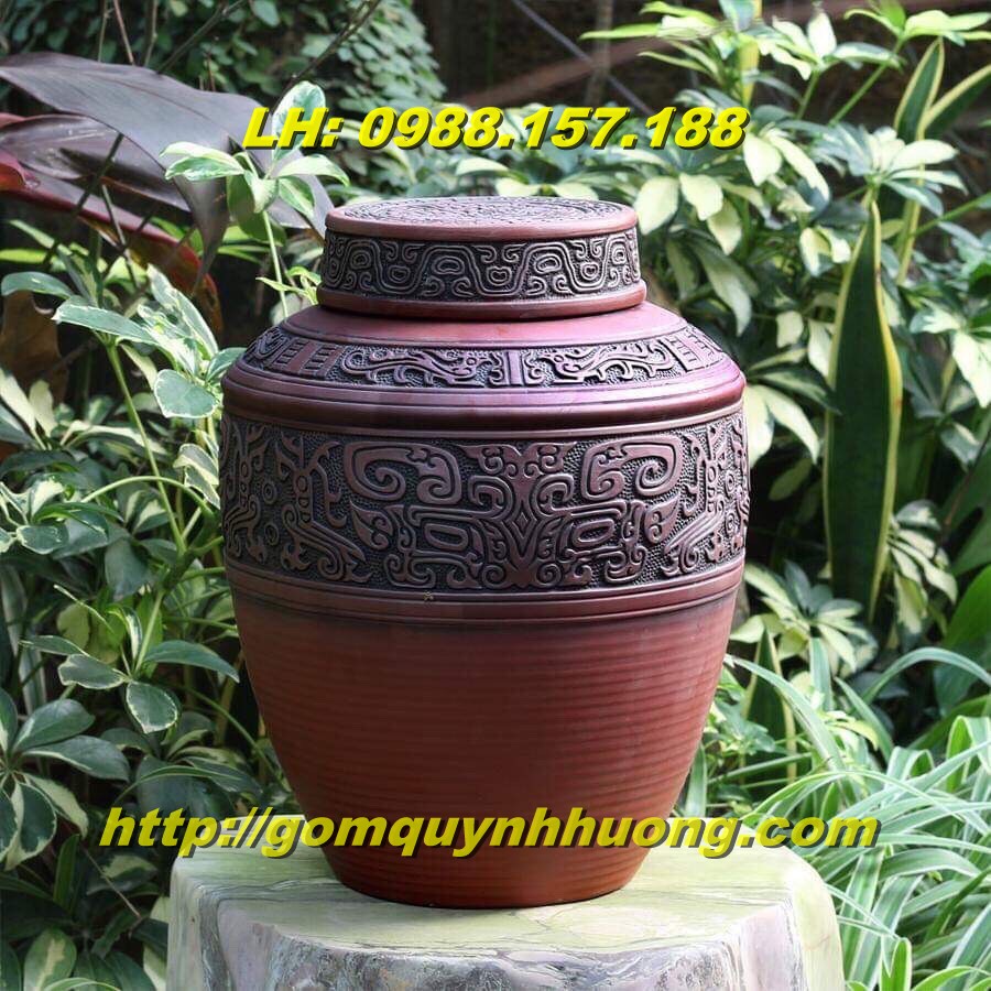 Chum sành ngâm rượu 20l | Bình ngâm rượu 20 lít