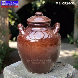 Chum sành 30 lít kiểu cổ mã CR20-30L