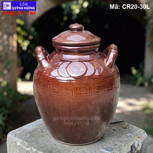 Chum sành 30 lít kiểu cổ mã CR20-30L