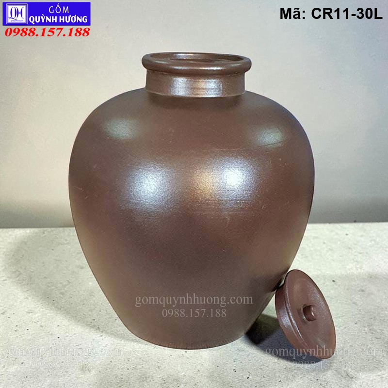 Chum sành 30 lít màu da lươn truyền thống mã CR11-30L