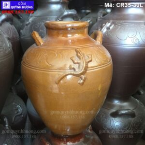 Chum sành 30L màu vàng rơm mã CR35-30L